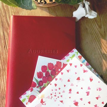 Desk Leather Address Book