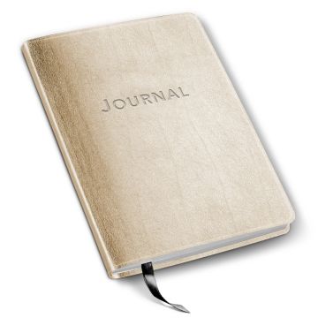 Harbor Desk Journal - Ruled - Metallic Gold