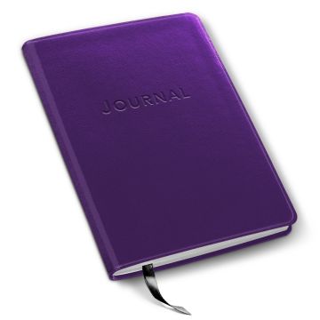 Harbor Desk Journal - Ruled - Metal Kid Purple