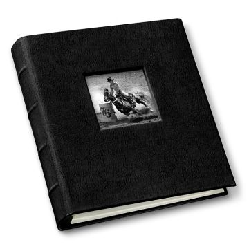 Leather Compact Photo Album with Window