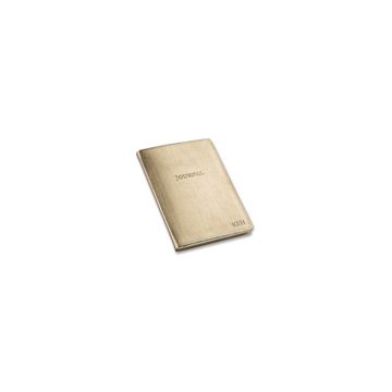 Metallic Desk Journal - Ruled-Metallic Gold