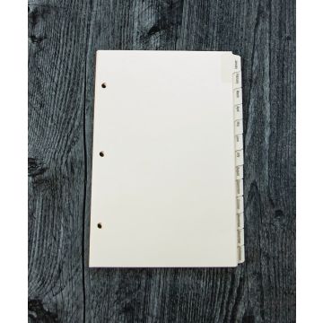 Ring-Bound Planner Month Tab Dividers Item #17847